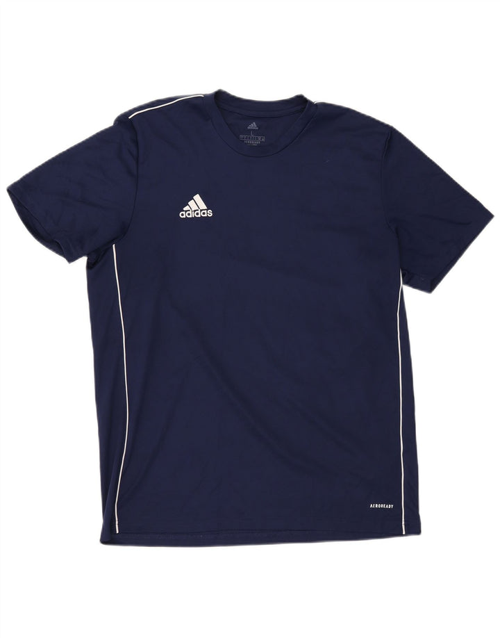 Tricou pentru bărbați Adidas Aeroready Top mare poliester bleumarin