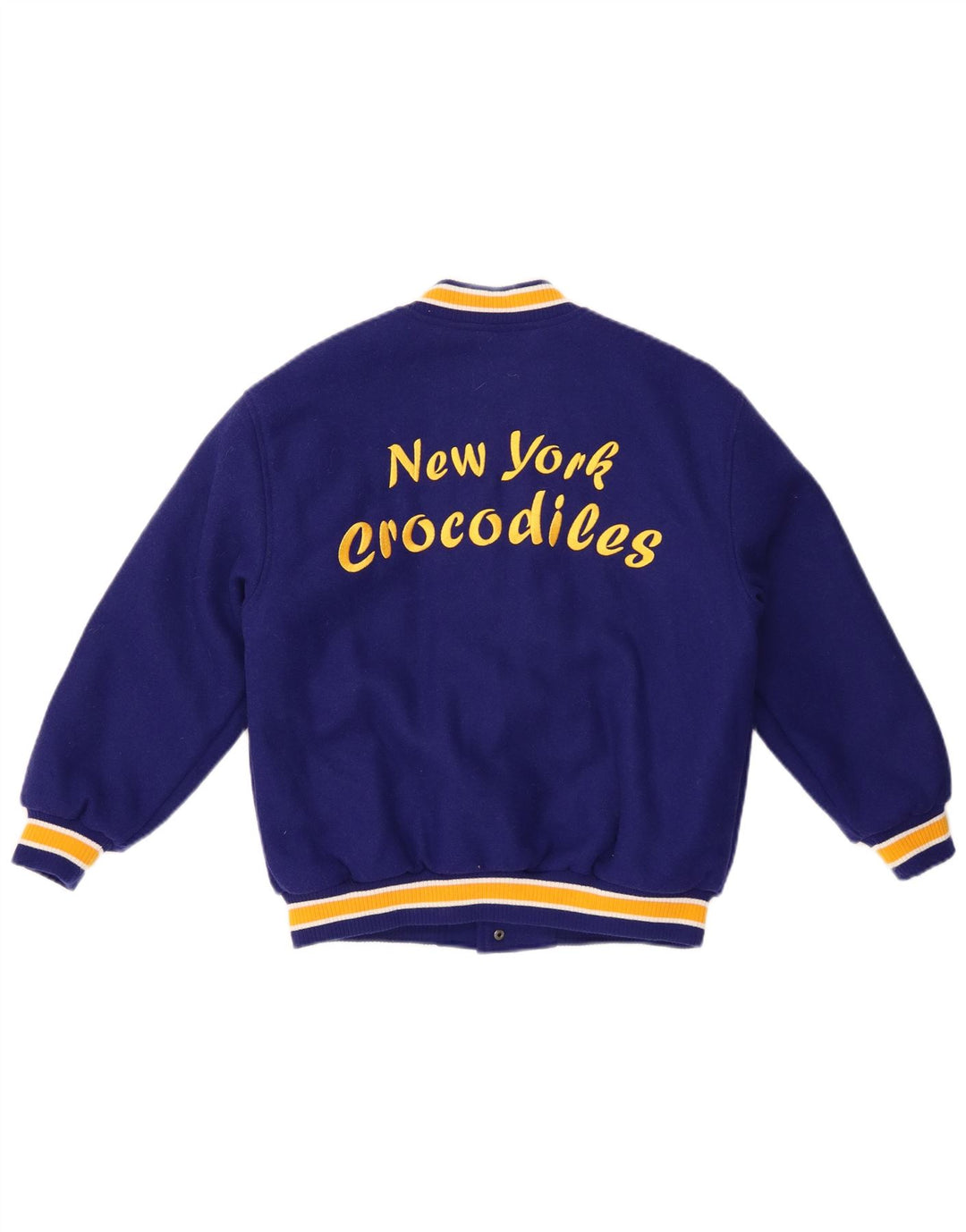 ZARA Fete New York Crocodiles Graphic Varsity Jacket 9-10 Ani Bleumarin