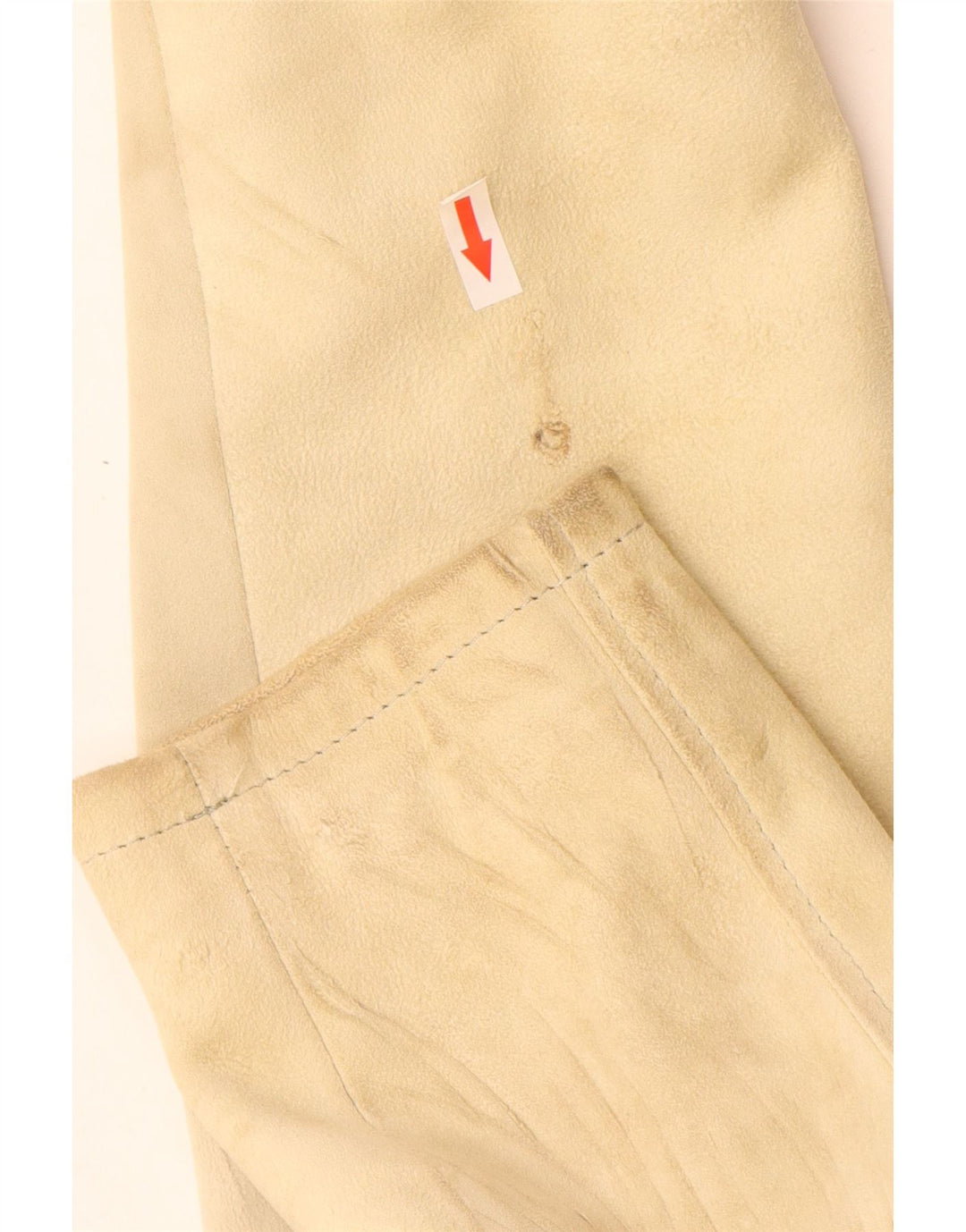 Jachetă vintage pentru femei de piele intoarsa UK 12 Medium Beige Piele