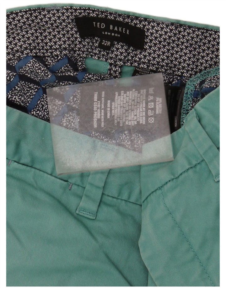 Pantaloni scurți chino pentru bărbați Ted Baker W32, bumbac albastru mediu