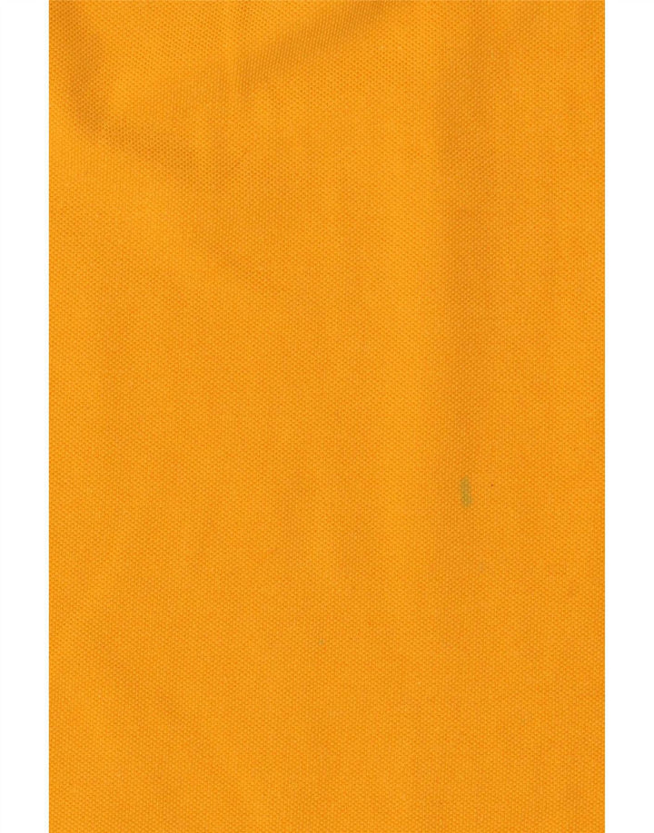 Tricou polo Asics pentru bărbați, bumbac galben mediu