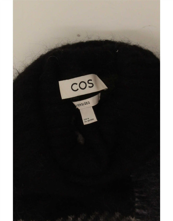Cos Pulover oversized cu gât rulat pentru femei UK 14 Medium Black Carid