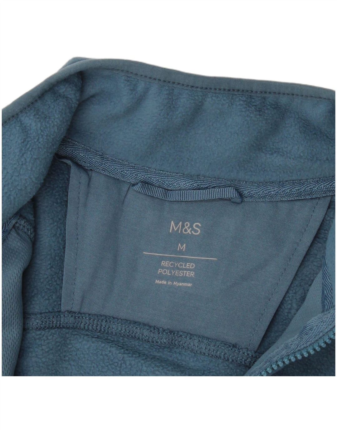 Jachetă din lână pentru bărbați Marks & Spencer UK 38 Poliester albastru mediu