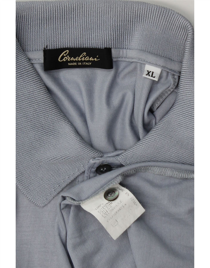 Polo Barbat Corneliani XL Bumbac Albastru