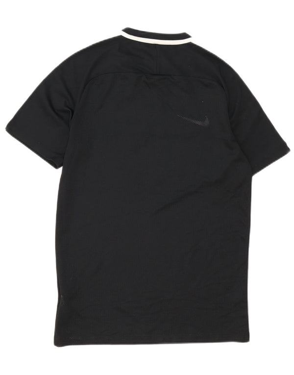 Nike Mens Dri Fit Polo Shirt Small Black Colourblock Polyester