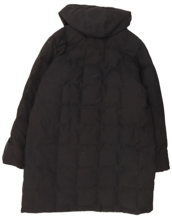 BRUGI Womens Hooded Padded Coat IT 48 XL Black Polyester