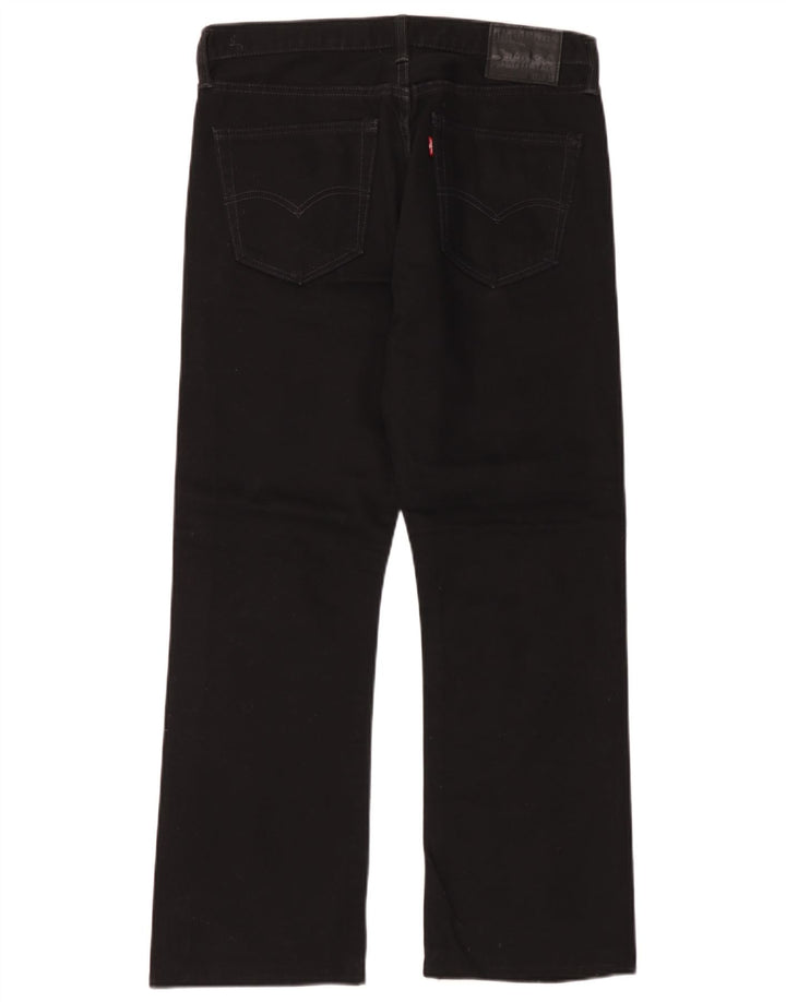 Jeans Levi's Bootcut pentru bărbați W34 L30, bumbac negru
