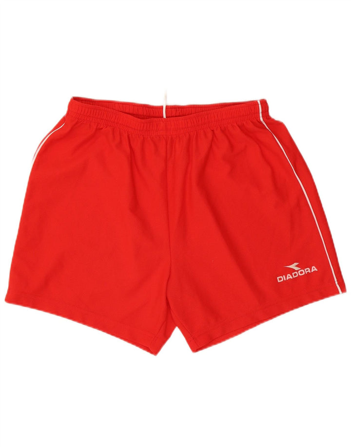 Pantaloni scurți sport Diadora pentru bărbați XL poliester roșu