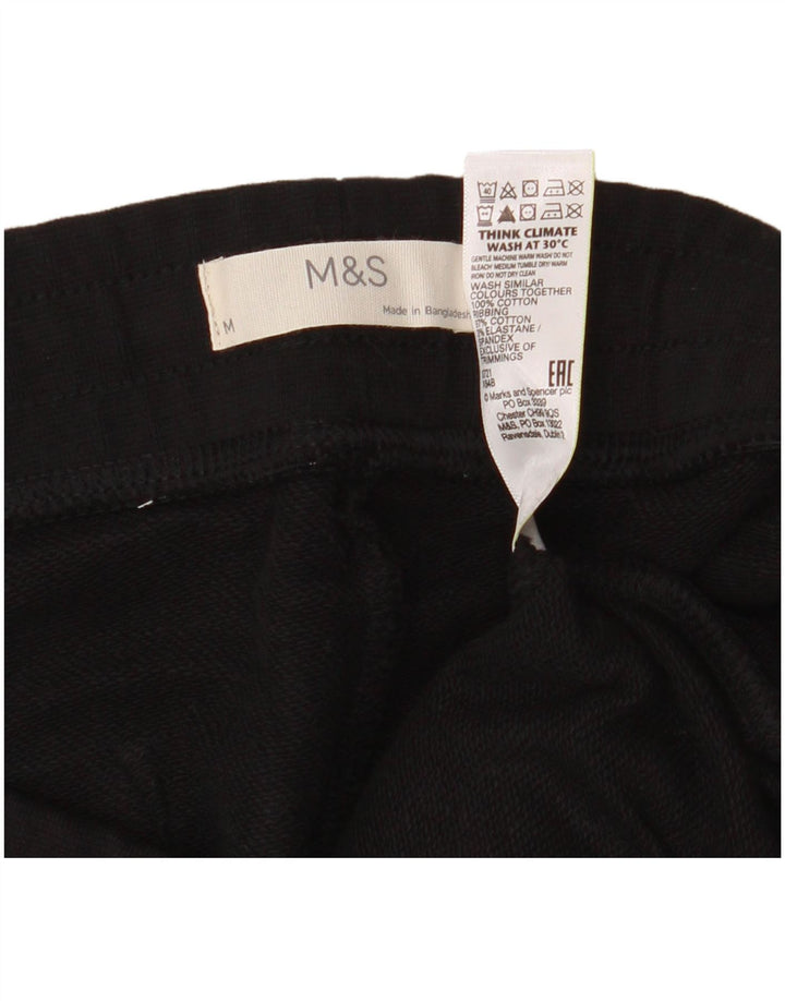 Marks & Spencer Pantaloni de trening pentru bărbați Pantaloni de jogging Bumbac mediu negru