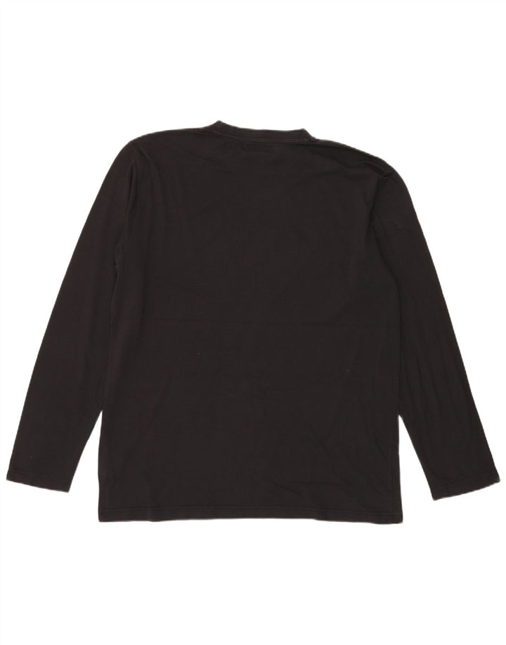 Top grafic pentru bărbați Kappa cu mânecă lungă XL bumbac negru