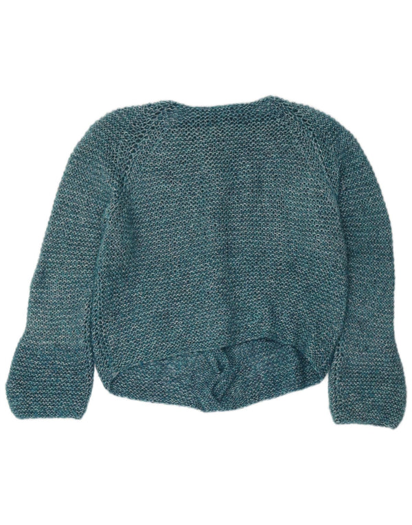 Pulover vintage pentru femei cu gât de barcă UK 16 Large Blue