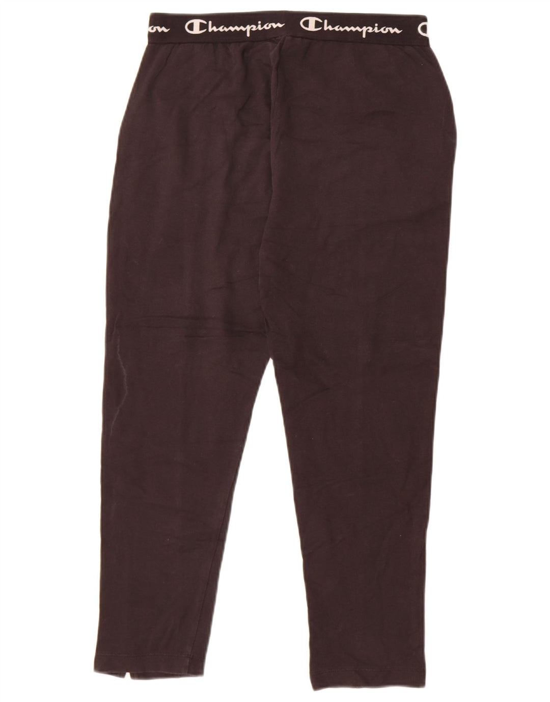 CHAMPION Womens Graphic Tracksuit Trousers UK 12 Medium  Black