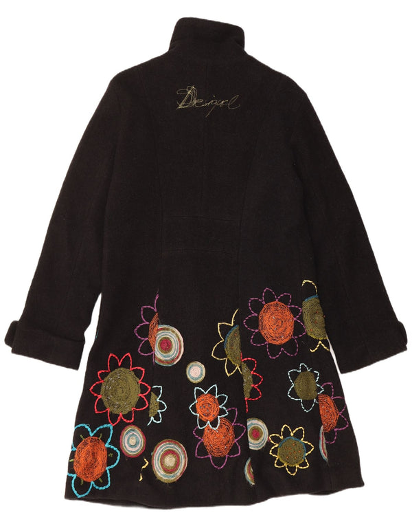 Pardesiu grafic pentru femei Desigual EU 44 XL Negru Floral