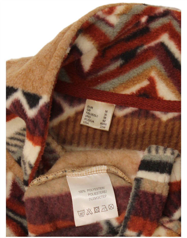 Jachetă vintage pentru bărbați din lână EU 56 3XL poliester mozaic multicolor