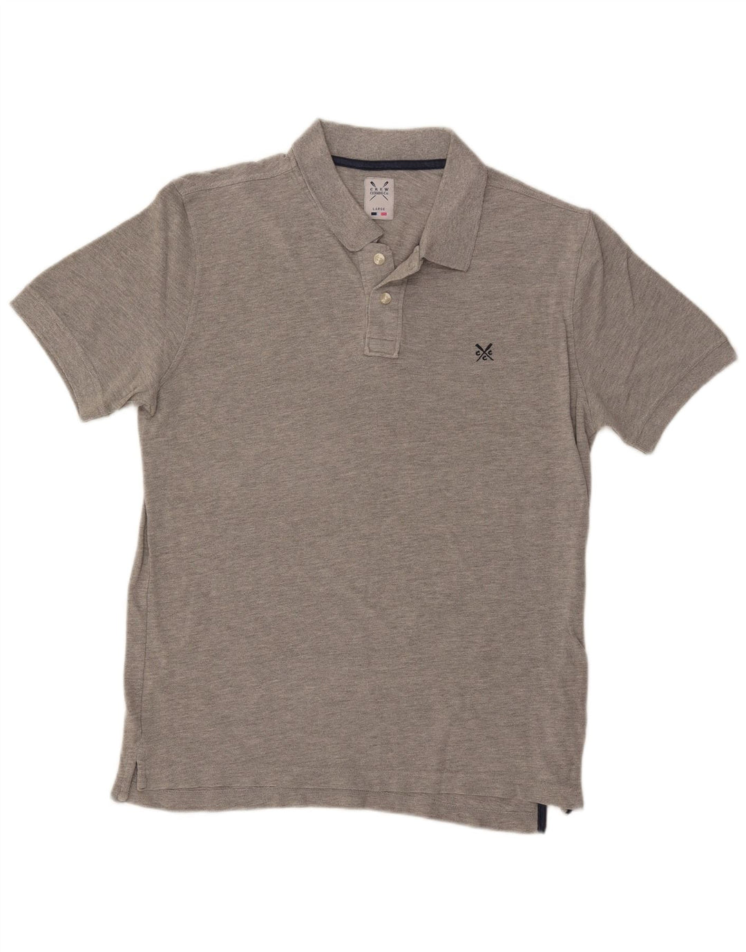 Crew Clothing Tricou polo pentru bărbați, mare, gri, bumbac