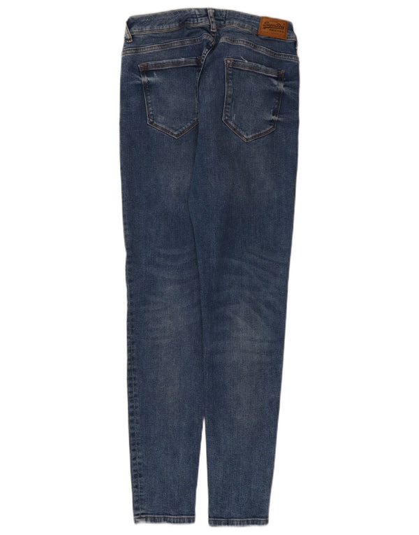 Blugi Superdry Cassie Skinny pentru femei W32 L30, bumbac albastru