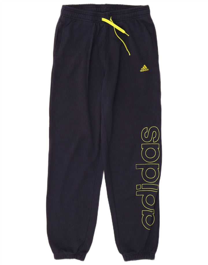 Pantaloni de trening grafic ADIDAS pentru băieți Pantaloni de jogging 13-14 ani bleumarin
