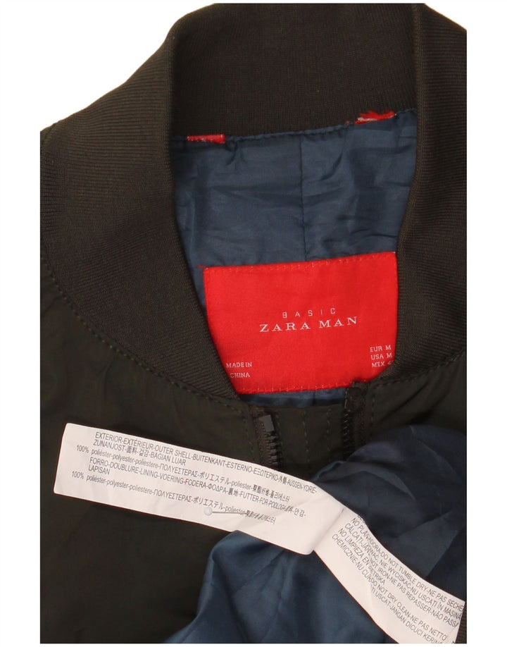 Bomber pentru bărbați Zara UK 38 Medium Kaki Poliester