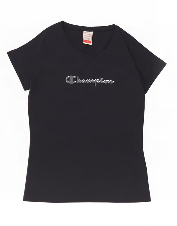 Tricou grafic Champion pentru femei Heritage Fit Top UK 14 Large Bleumarin