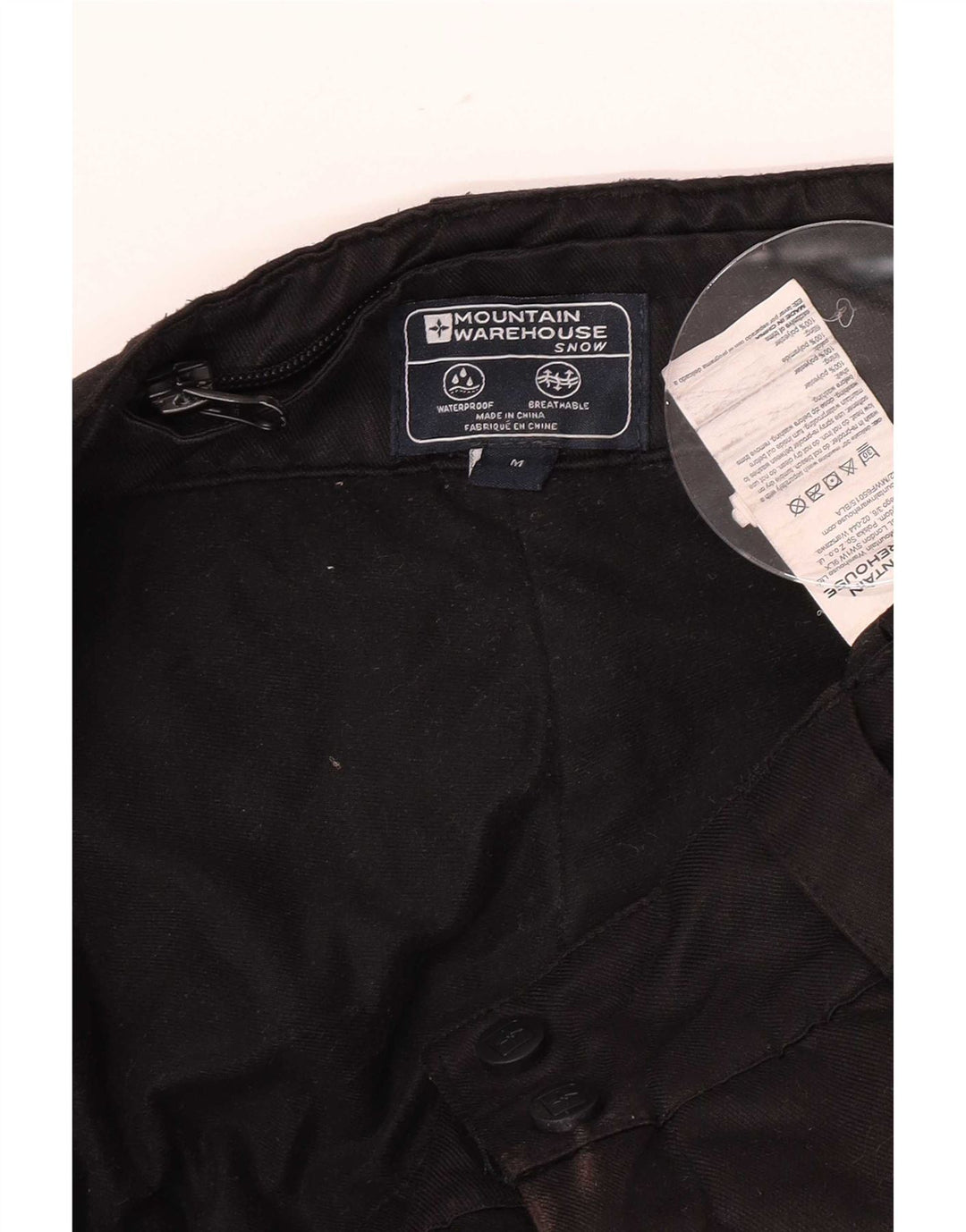 Mountain Warehouse Pantaloni de schi pentru bărbați Mediu L34 L31 Poliester negru