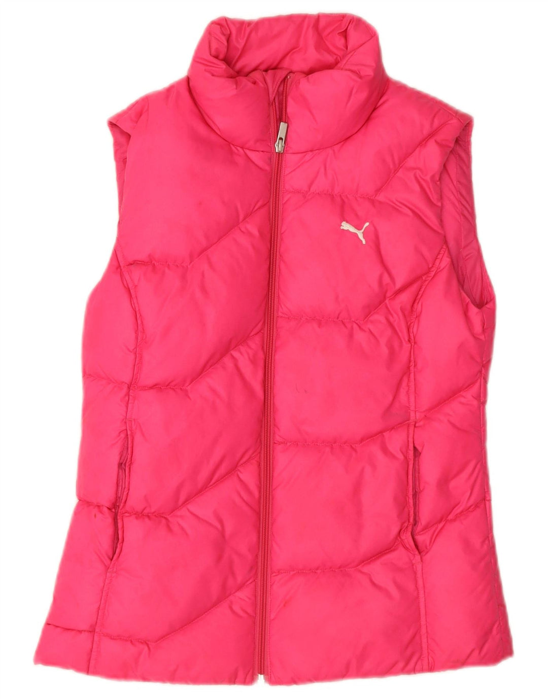 Gilet căptușit pentru femei Puma UK 10 Small Pink Nylon