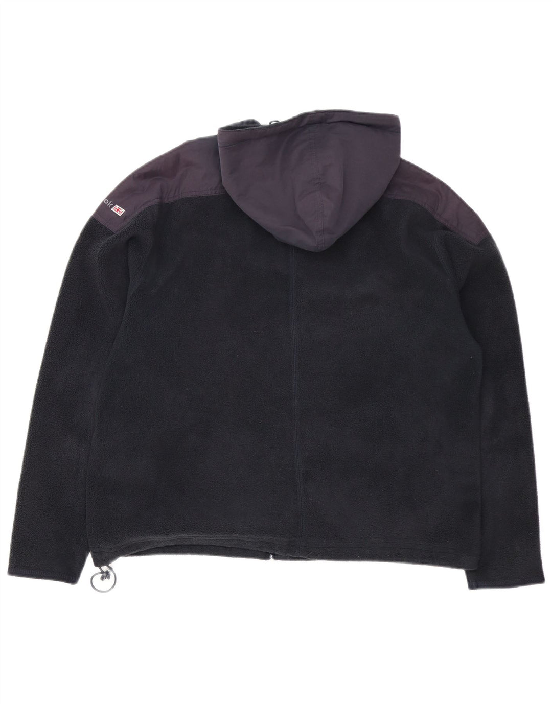 Jachetă din lână supradimensionată pentru femei REEBOK UK 16, mare, negru, colorblock