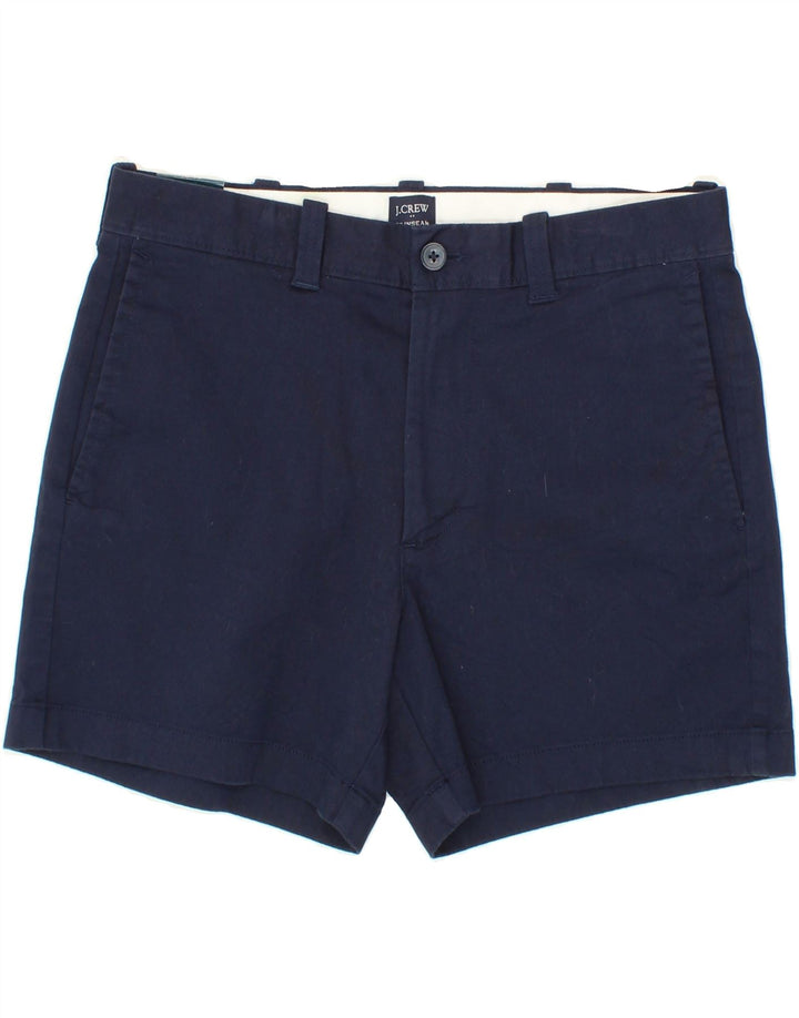 J. CREW Womens Chino Shorts W31 Medium Navy Blue Cotton Vintage J. Crew and Second-Hand J. Crew from Messina Hembry 