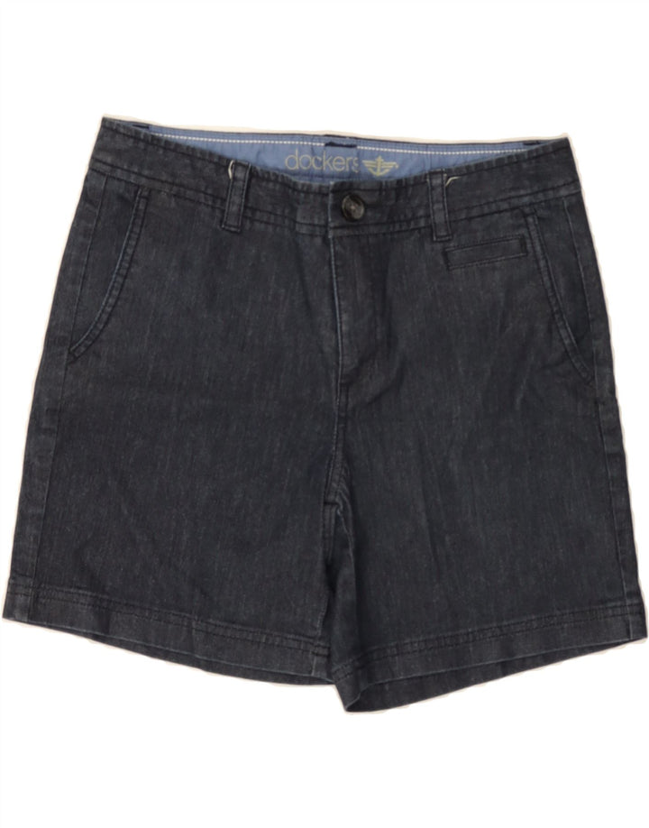 DOCKERS Womens Chino Shorts US 4 Small W30 Navy Blue Cotton Vintage Dockers and Second-Hand Dockers from Messina Hembry 