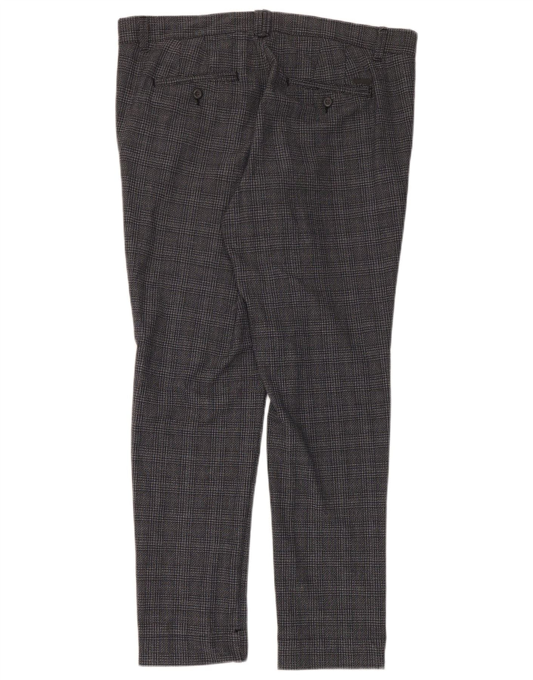 Pantaloni Jack & Jones Marco Slim Chino pentru bărbați L36 L32 Poliester cu carouri gri