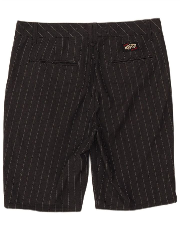 Pantaloni scurți chino pentru bărbați Vans W32 Poliester cu dungi negre medii