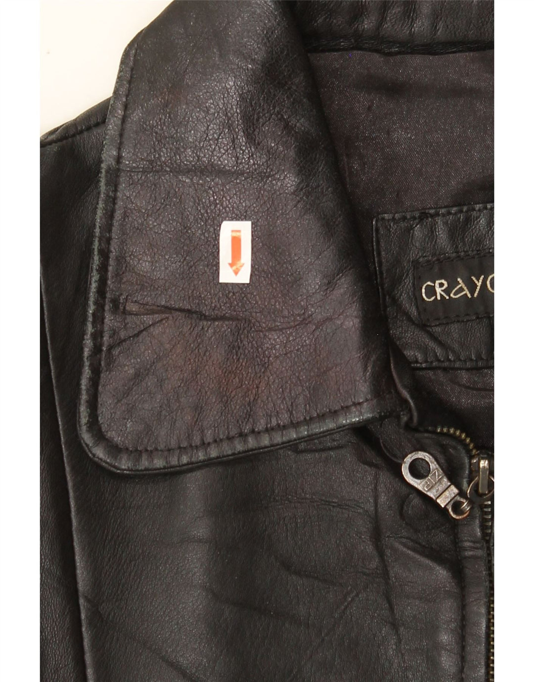 VINTAGE Mens Leather Jacket UK 40 Large Black Leather Vintage Vintage and Second-Hand Vintage from Messina Hembry 