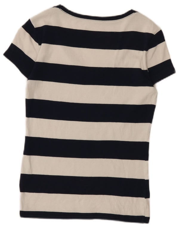 Tricou pentru femei Tommy Hilfiger Top UK 8 mic, bleumarin, bumbac cu dungi