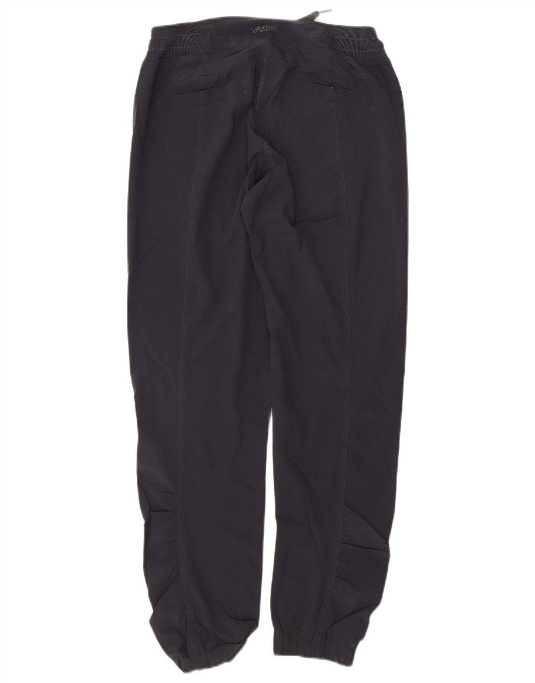 CALVIN KLEIN Pantaloni de trening pentru femei Joggeri UK 10 Poliester gri mic