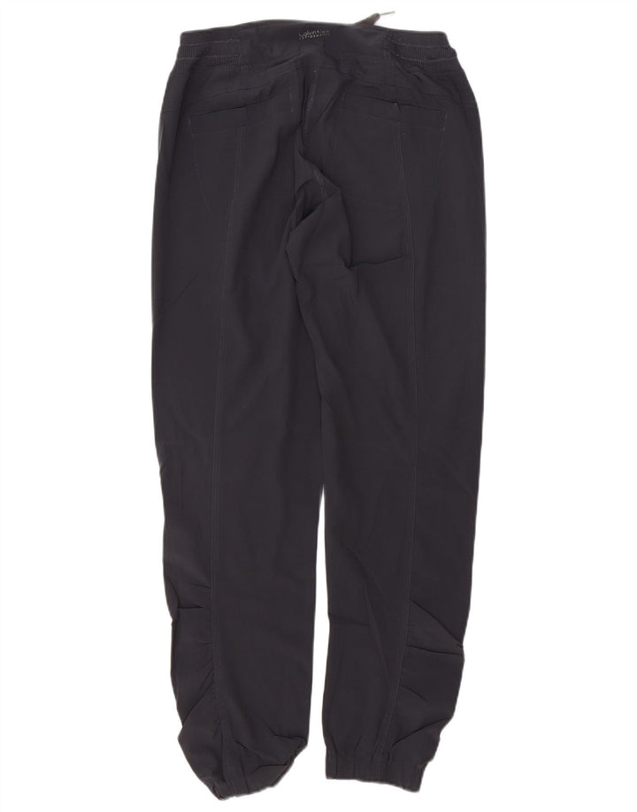 CALVIN KLEIN Pantaloni de trening pentru femei Joggeri UK 10 Poliester gri mic