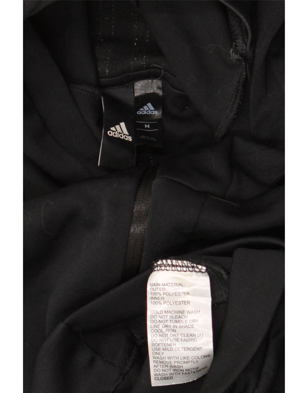 Pulover ADIDAS Climalite Graphic Zip pentru bărbați, poliester mediu negru