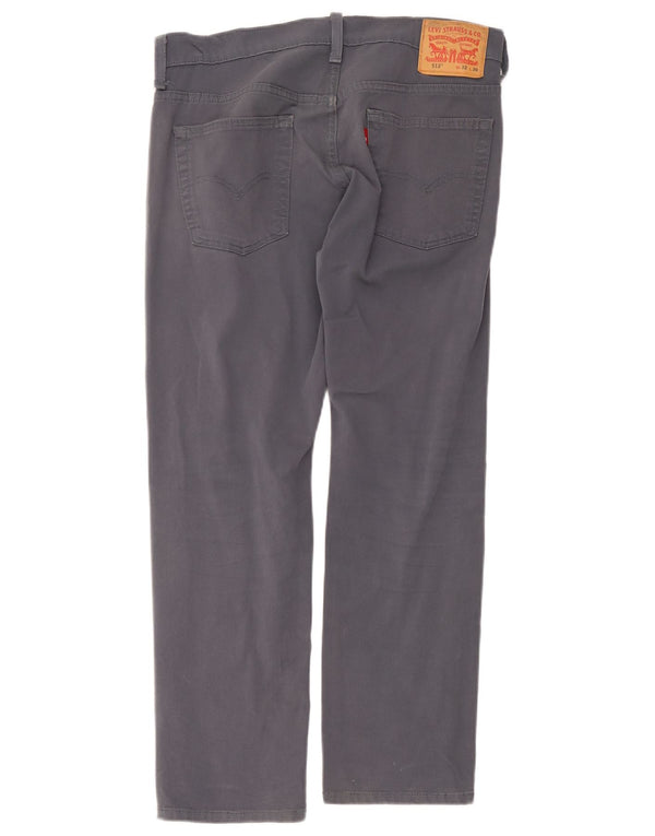 Pantaloni chino chino 513 slim drepti Levi's pentru bărbați W32 L30 bumbac gri
