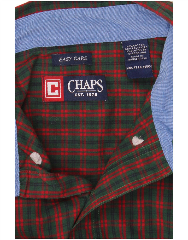 Cămașă pentru bărbați Chaps 2XL, bumbac verde check