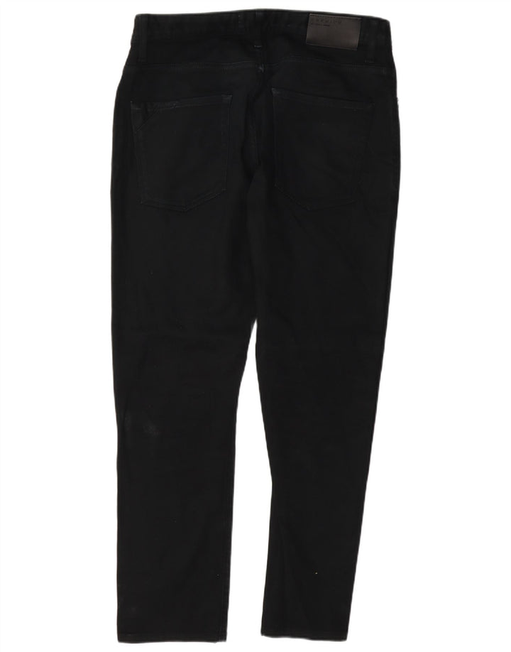 Blugi slim pentru bărbați Jack & Jones W33 L30 bumbac negru