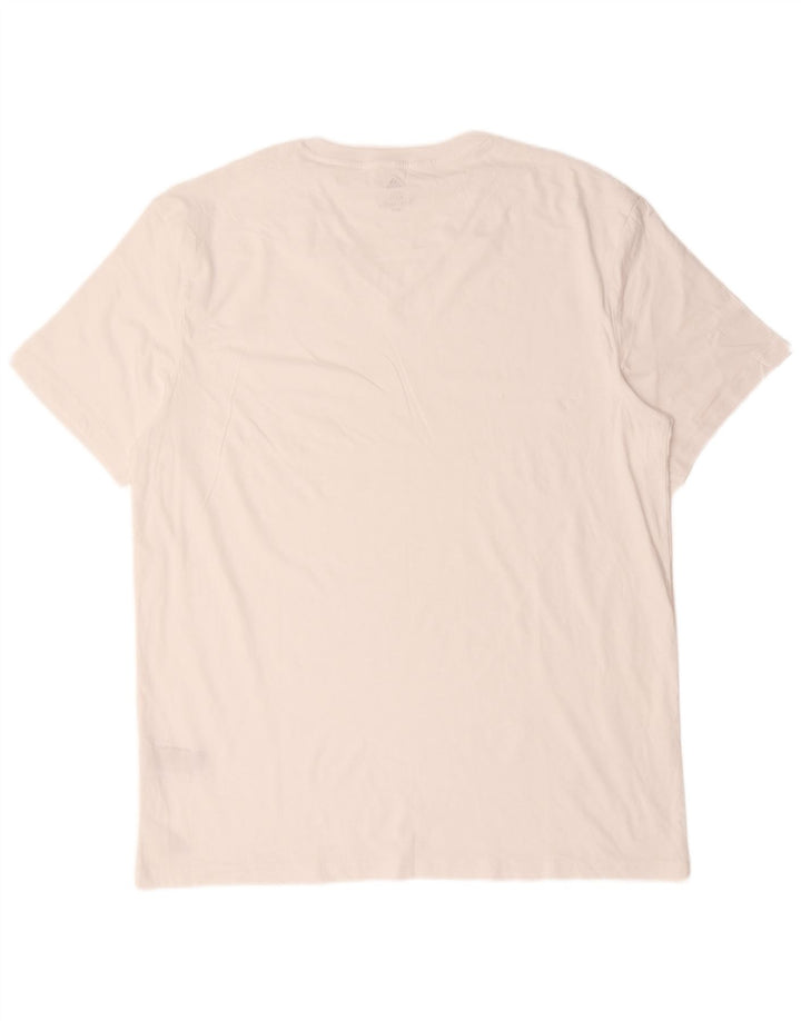 Tricou pentru bărbați Adidas Top 2XL Bumbac alb