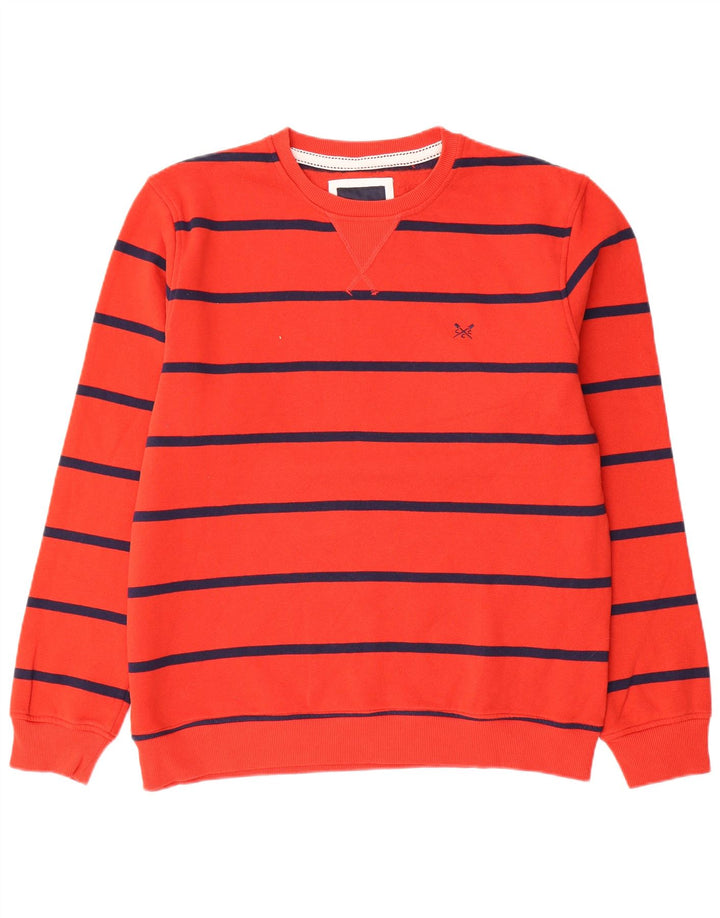 Crew Clothing Hanorac pentru bărbați Pulover mare Bumbac cu dungi roșii