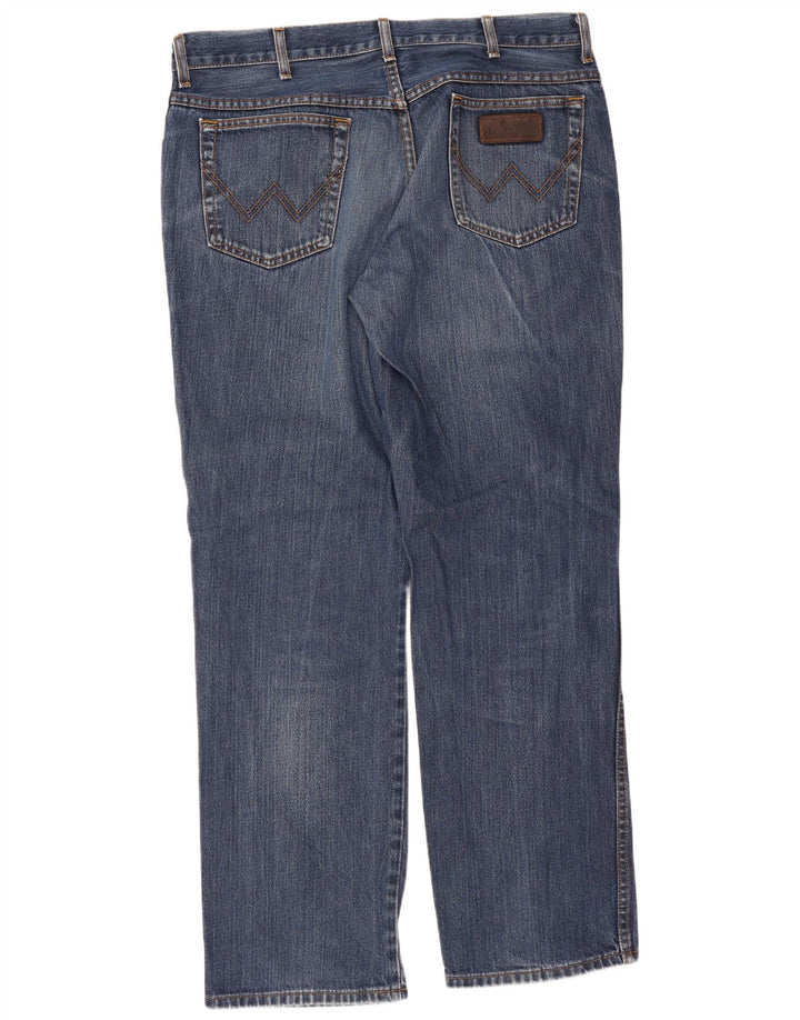 Blugi drepte pentru bărbați Wrangler Texas W38 L32 Bumbac albastru