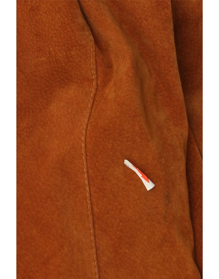 Jachetă vintage de piele intoarsa pentru femei IT 48 XL Bej