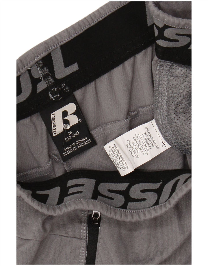 Pantaloni de trening pentru bărbați RUSSELL ATHLETIC, raion gri mediu