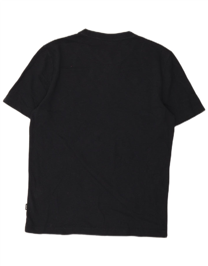 Tricou pentru bărbați Hugo Boss Top mediu din bumbac bleumarin