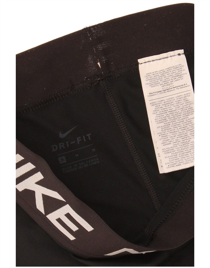Leggings NIKE Graphic Capri pentru femei UK 12 Poliester mediu negru