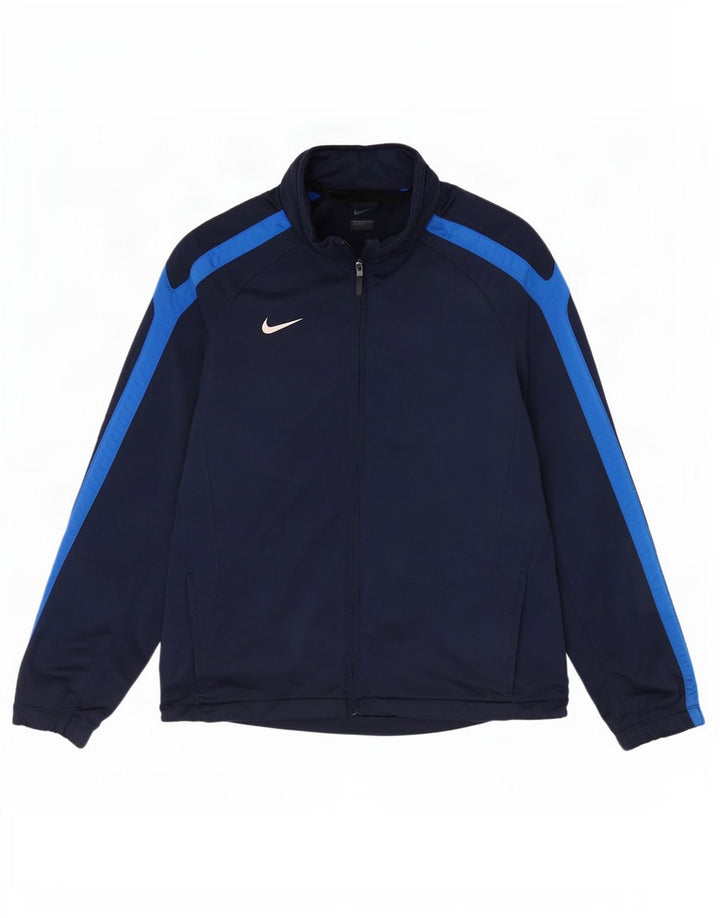 Jachetă de top pentru trening pentru bărbați Nike, albastru mediu, poliester sport