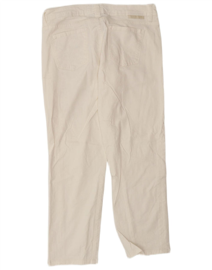 Blugi drepti pentru femei Calvin Klein US 10 Medium W30 L26 Bumbac alb