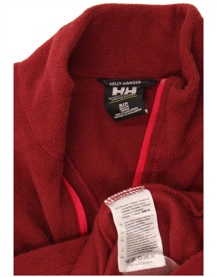 HELLY HANSEN Pulover pentru femei, cu fermoar și gât, din lână, UK 10, poliester maro mic