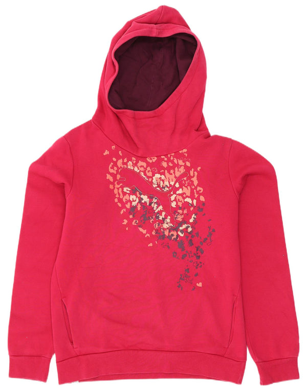 Pulover pentru fete Puma Graphic Hoodie 15-16 ani, roz
