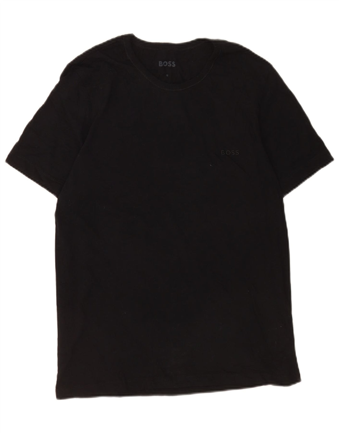 Tricou pentru bărbați Hugo Boss Top mediu din bumbac negru